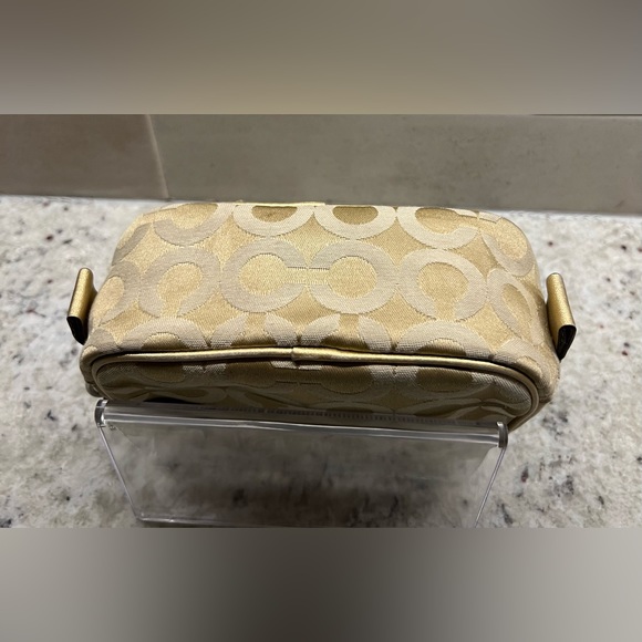 Coach Poppy Chan Collection "Goldy" Cosmetic Pouch - Picture 6 of 8